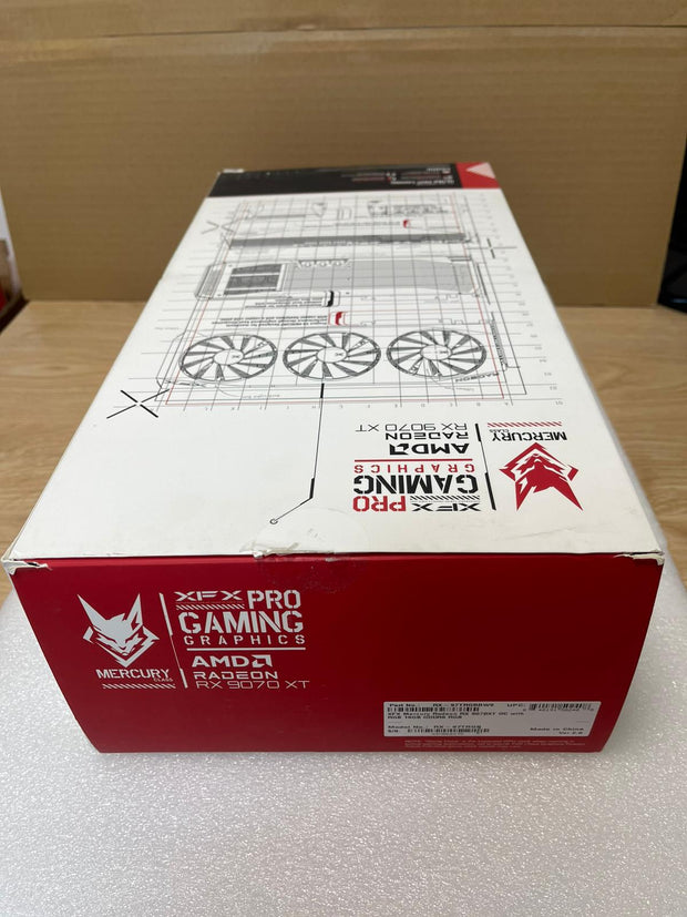 XFX Mercury AMD Radeon RX 9070XT OC White Gaming Edition with RGB- RX-97TRGBBW9 | A+ Grade – Excellent Condition, Tested & Verified, Comes with Original Box XFX