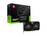 MSI GeForce RTX 4060 VENTUS 2X BLACK 8G OC Graphics Card - RTX 4060 VENTUS 2X BLACK 8G OC | A+ Grade – Excellent Condition, Tested & Verified, Comes with Original Box ASUS