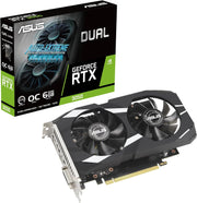 ASUS GeForce RTX 3050 DUAL OC 6GB – 1537MHz, GDDR6, PCIe 4.0, DLSS 2, HDMI 2.1, 3x DP 1.4a - DUAL-RTX3050-O6G