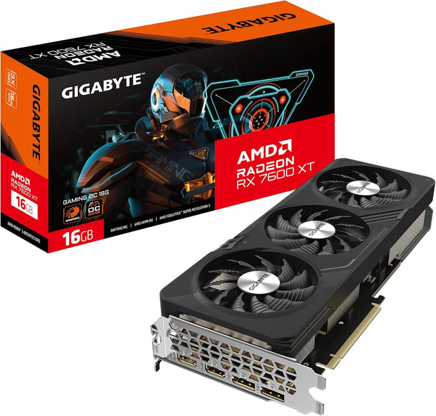 Gigabyte Radeon RX 7600 XT GAMING OC 16GB – 2810MHz, GDDR6 18000MHz, PCIe 4.0, 2x DP 1.4, 2x HDMI 2.1a, RDNA, RGB Fusion – GV-R76XTGAMING OC-16GD