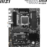 MSI PRO B650-S WIFI Motherboard, ATX - Supports AMD Ryzen 9000/8000/7000 Series, AM5, DDR5, PCIe 4.0 x16, M.2 Gen4, Wi-Fi 6E