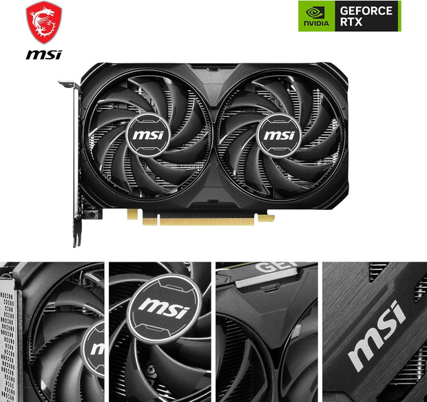 MSI GeForce RTX 4060 Ti VENTUS 2X BLACK 8G OC Graphics Card