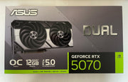 ASUS Dual GeForce RTX™ 5070 12GB GDDR7 OC Edition-90YV0M17-M0NA00 | A+ Grade – Excellent Condition, Tested & Verified, Comes with Original Box ASUS