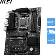 MSI PRO B650-S WIFI Motherboard, ATX - Supports AMD Ryzen 9000/8000/7000 Series, AM5, DDR5, PCIe 4.0 x16, M.2 Gen4, Wi-Fi 6E