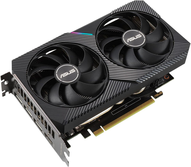 ASUS GeForce RTX 3060 DUAL V2 OC 12GB – 1867MHz, GDDR6, PCIe 4.0, DLSS 2, HDMI 2.1, DP 1.4a, DVI-D - 90YV0GB2-M0NA10