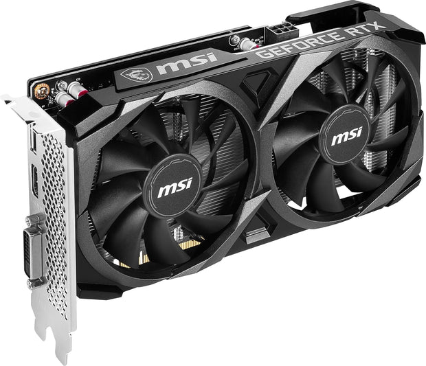 MSI GeForce RTX 3050 VENTUS 2X XS 8G OC Graphics Card - 8GB GDDR6, PCIe 4.0, 1x DP v1.4a, HDMI 2.1 (4K)