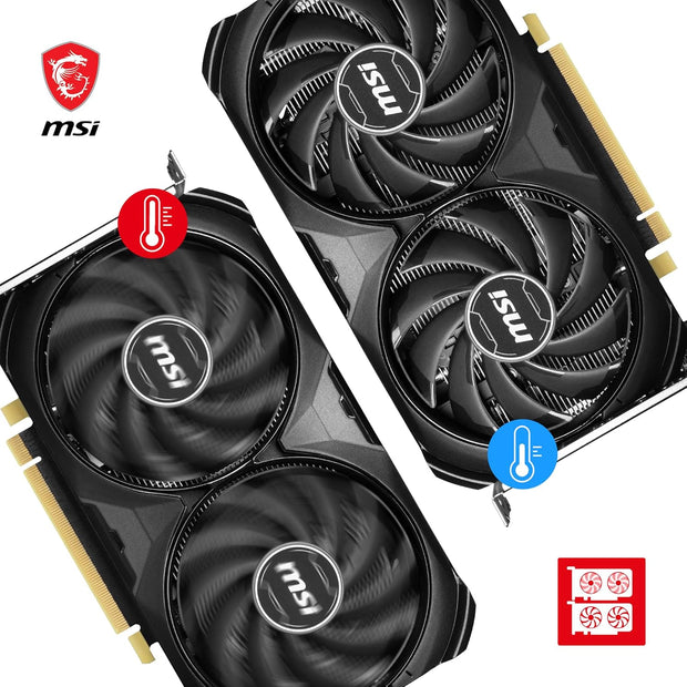 MSI GeForce RTX 4060 Ti VENTUS 2X BLACK 8G OC Graphics Card