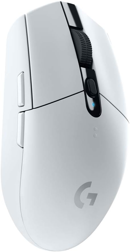 Logitech G305 Lightspeed Wireless Gaming Mouse – HERO Sensor, 12,000 DPI, 6 Buttons, 250h Battery, White- 910-005292 Logitech