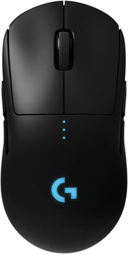 Logitech G PRO Wireless Gaming Mouse – HERO 25K Sensor, 25,600 DPI, RGB, Ultra-Lightweight, 4-8 Programmable Buttons, Long Battery Life – Black - 910-005273