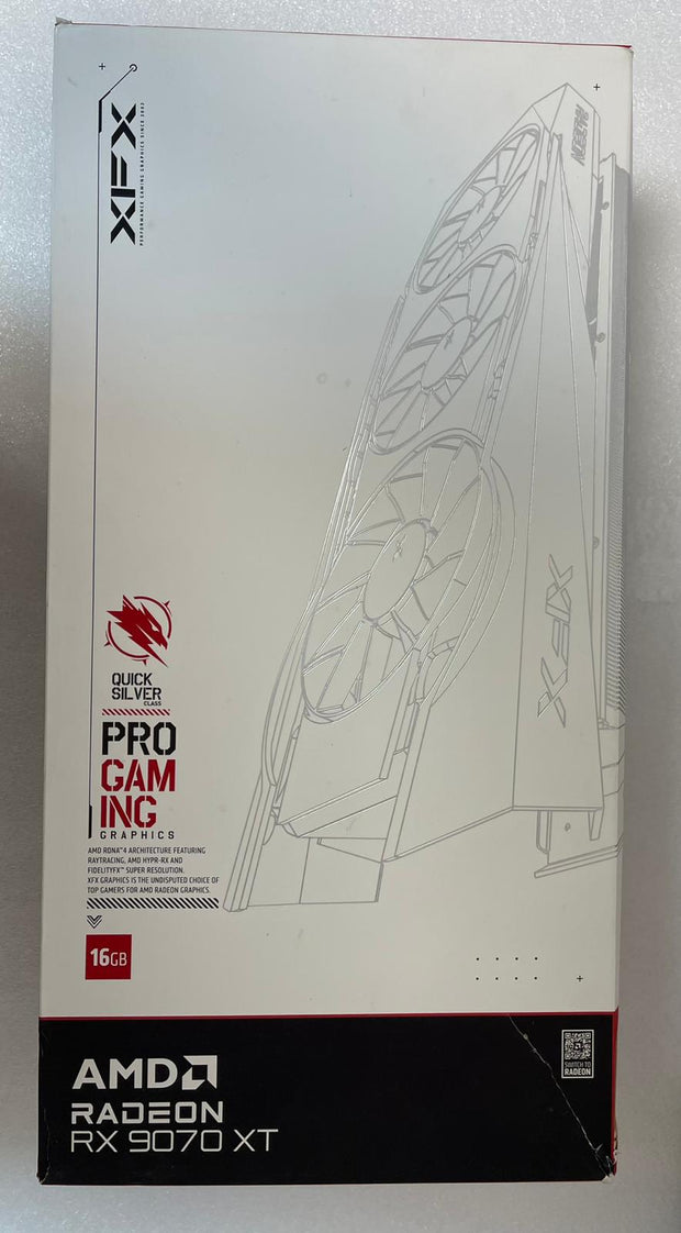 XFX Quicksilver RX 9070 XT 16GB White - RX-97TQICKW9 | A+ Grade GPU – Excellent Condition, Tested & Verified, Comes with Original Box XFX