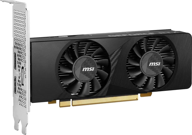 MSI GeForce RTX 3050 LP 6G OC Gaming Graphics Card - 6GB GDDR6, PCIe 4.0, 1x DP v1.4a, 2x HDMI 2.1 (4K)