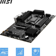 MSI PRO B650-S WIFI Motherboard, ATX - Supports AMD Ryzen 9000/8000/7000 Series, AM5, DDR5, PCIe 4.0 x16, M.2 Gen4, Wi-Fi 6E
