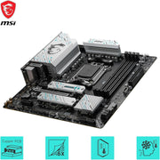 MSI B650M GAMING PLUS WIFI Motherboard, mATX - Supports AMD Ryzen 9000/8000/7000 Series, AM5, DDR5, PCIe 4.0 x16, M.2 Gen4, Wi-Fi 6E