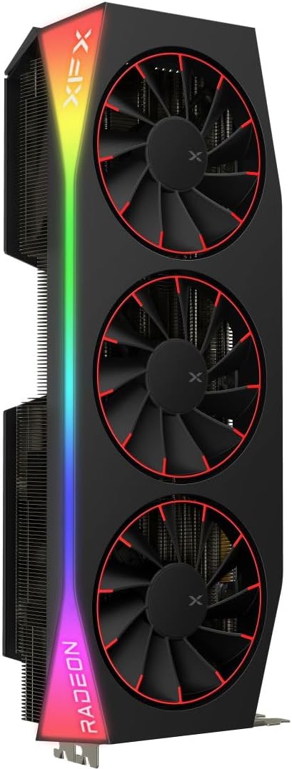 XFX Mercury AMD Radeon RX 9070XT OC Magnetic Air Edition with RGB 16GB GDDR6 Graphics Card, Black- RX-97TMARGB9 XFX