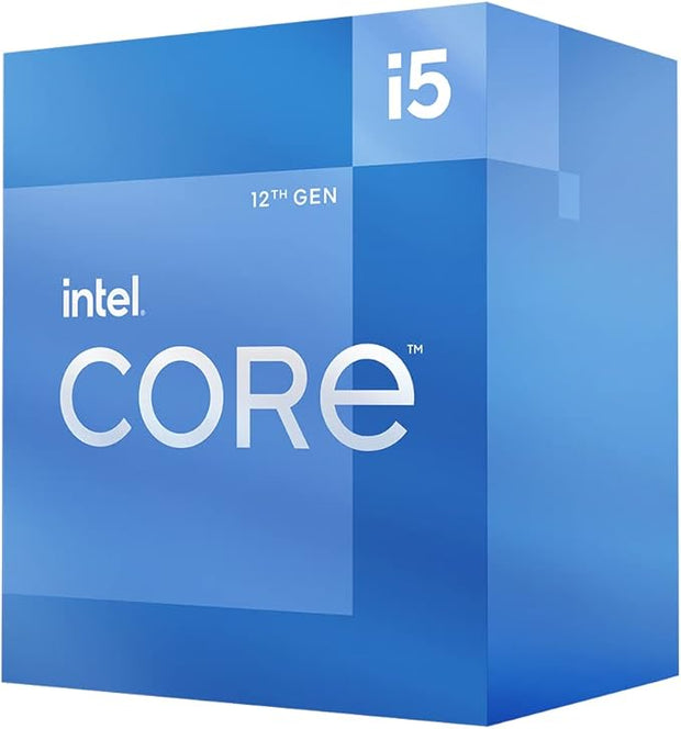 Intel Core i5-12400 Desktop Processor, 6 Cores (12 Threads), Up to 4.4GHz, 65W, LGA 1700, 12th Gen - BX8071512400