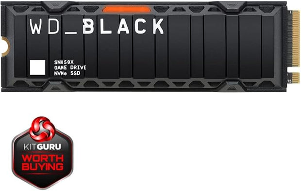 WD_BLACK SN850X 2TB M.2 NVMe Gen4 SSD – Up to 7300MB/s, Heatsink, High-Performance Gaming Drive- WDS200T2XHE WD_BLACK