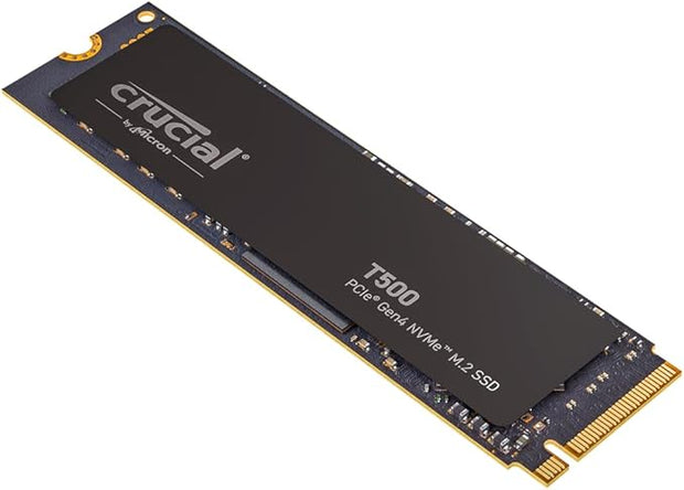 Crucial T500 1TB Gen4 NVMe M.2 SSD – Up to 7300MB/s, Gaming-Grade, TLC, DirectStorage Support- CT1000T500SSD8 Crucial