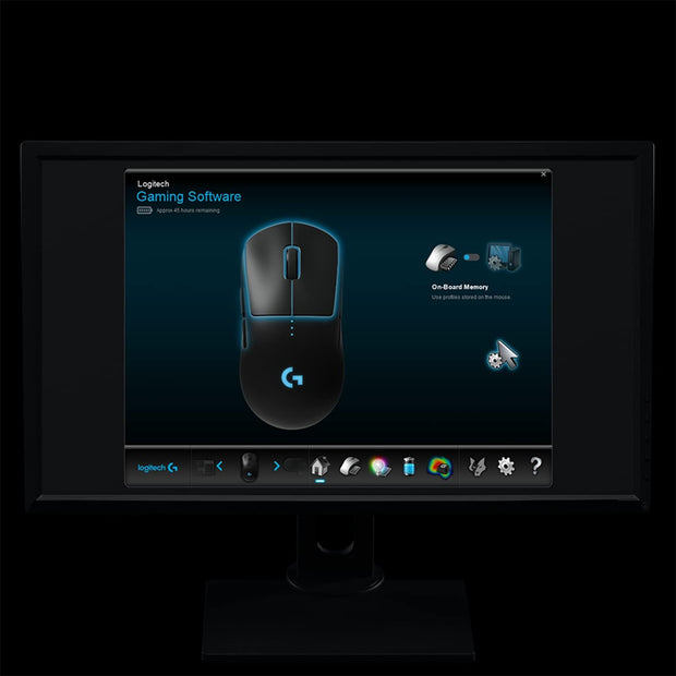 Logitech G PRO Wireless Gaming Mouse – HERO 25K Sensor, 25,600 DPI, RGB, Ultra-Lightweight, 4-8 Programmable Buttons, Long Battery Life – Black - 910-005273