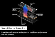 Samsung 990 PRO 1TB NVMe SSD w/ Heatsink, PCIe 4.0, M.2 – Ultra-Fast Storage for PS5 & PC -V9P2T0GW Samsung