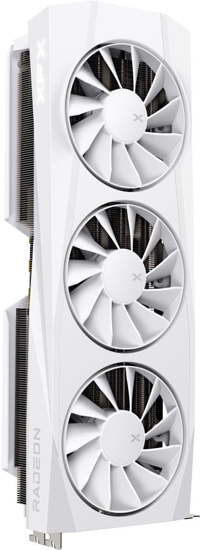 XFX Quicksilver AMD Radeon RX 9070XT Gaming Edition 16GB GDDR6 Graphics Card, White- RX-97TQICKW9 XFX