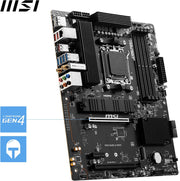 MSI PRO B650-S WIFI Motherboard, ATX - Supports AMD Ryzen 9000/8000/7000 Series, AM5, DDR5, PCIe 4.0 x16, M.2 Gen4, Wi-Fi 6E