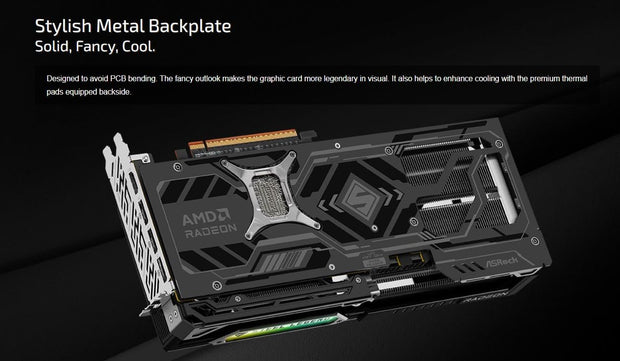 AMD Radeon™ RX 9070 XT Steel Legend Dark 16GB-  90-GA5VZZ-00UANF AMD