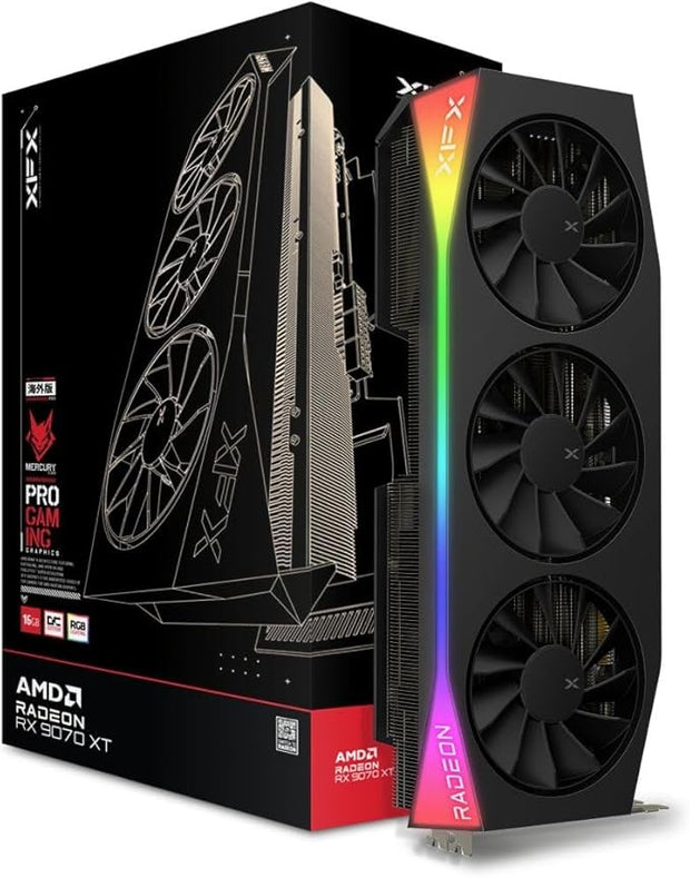 XFX Mercury AMD Radeon RX 9070XT OC Gaming Edition with RGB 16GB GDDR6- RX-97TRGBBBA XFX