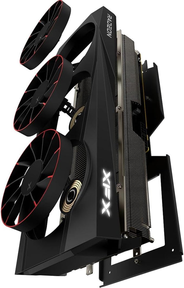 XFX Quicksilver AMD Radeon RX 9070XT Magnetic Air Edition 16GB GDDR6 Graphics Card, Black- ‎RX-97TMAQKB9 XFX