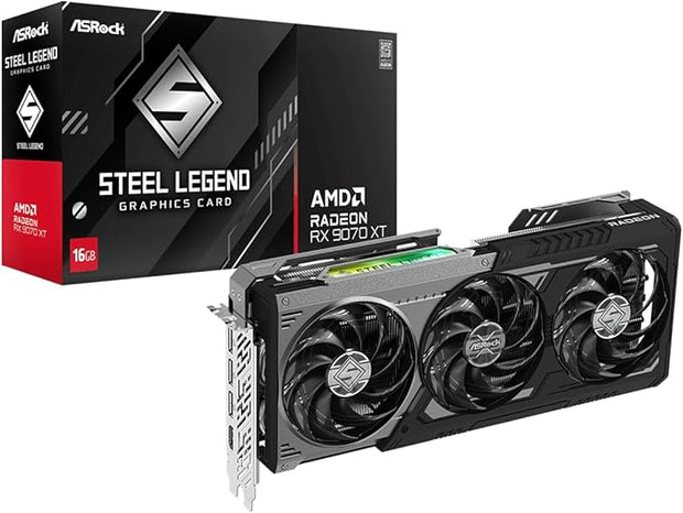 AMD Radeon™ RX 9070 XT Steel Legend Dark 16GB-  90-GA5VZZ-00UANF AMD