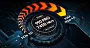 Samsung 990 PRO 4TB NVMe SSD with Heatsink, PCIe 4.0, RGB, 7450/6900 MB/s – Gaming & Editing- MZ-V9P4T0CW Samsung