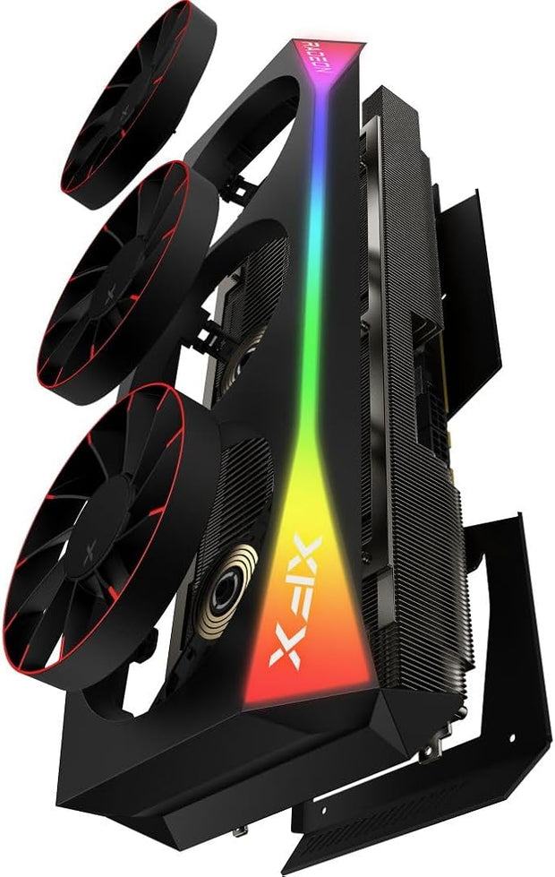 XFX Mercury AMD Radeon RX 9070XT OC Magnetic Air Edition with RGB 16GB GDDR6 Graphics Card, Black- RX-97TMARGB9 XFX