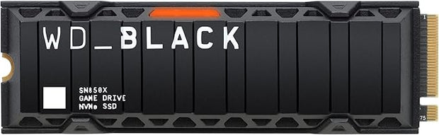 WD_BLACK SN850X 2TB M.2 NVMe Gen4 SSD – Up to 7300MB/s, Heatsink, High-Performance Gaming Drive- WDS200T2XHE WD_BLACK