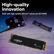 Crucial P3 2TB M.2 NVMe PCIe Gen3 SSD – Up to 3500MB/s (Acronis Edition) – CT2000P3SSD801