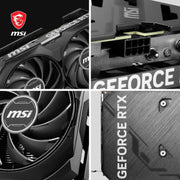 MSI GeForce RTX 4060 Ti VENTUS 2X BLACK 8G OC Graphics Card