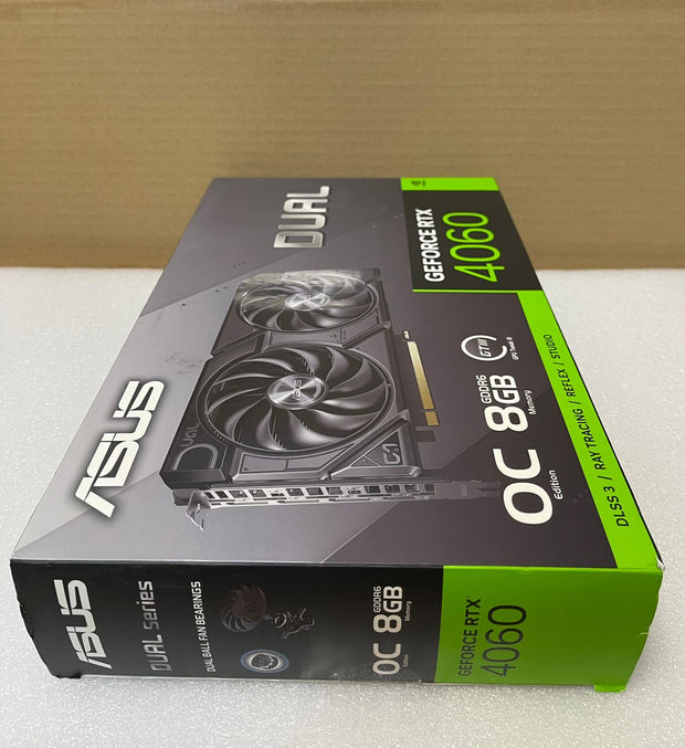 ASUS GeForce RTX 4060 DUAL EVO OC 8GB – 2535MHz, GDDR6, PCIe 4.0, DLSS 3, HDMI 2.1a, 3x DP 1.4a - 90YV0JC7-M0NA00 | A+ Grade – Excellent Condition, Tested & Verified, Comes with Original Box ASUS