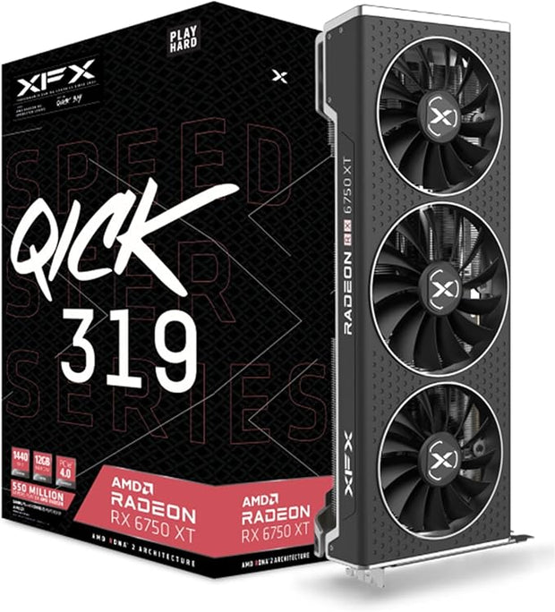 XFX Speedster QICK319 Radeon RX6750 XT 12GB- RX-675XYJFDP XFX