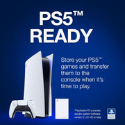 Seagate 5TB Game Drive for PS4/PS5 – USB 3.0 External HDD, Blue LED, Officially Licensed + 2 Weeks PS+ - STLV5000202 Seagate