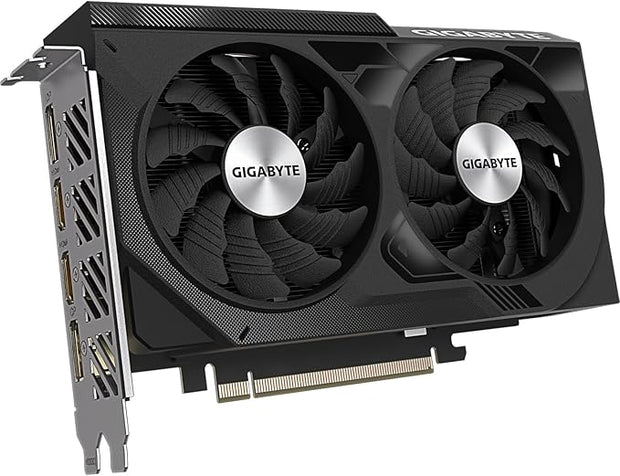 Gigabyte RTX 4060 WINDFORCE OC 8GB GDDR6 Graphics Card – DLSS 3, PCIe 4.0, 2x HDMI, 2x DP- GV-N4060WF2OC-8GD Gigabyte