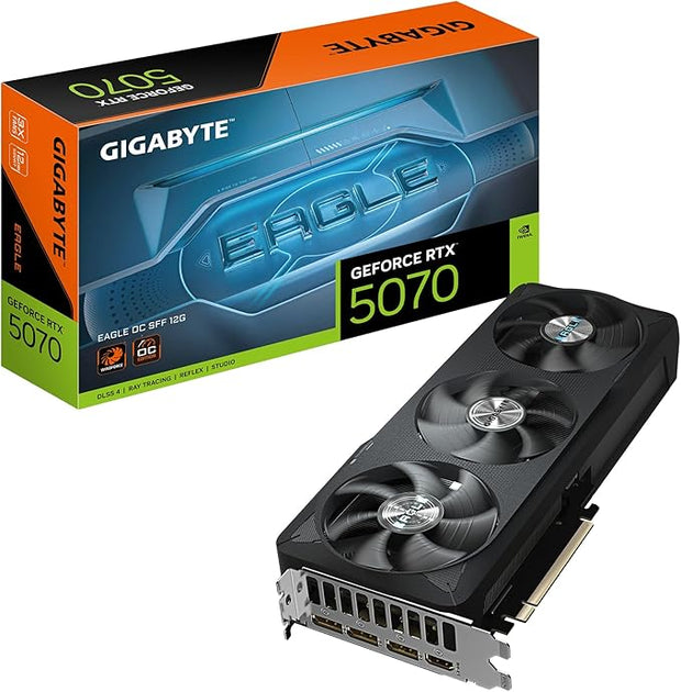 Gigabyte GeForce RTX 5070 EAGLE OC SFF 12G Graphics Card- GV-N5070GAMING OC-12GD Gigabyte