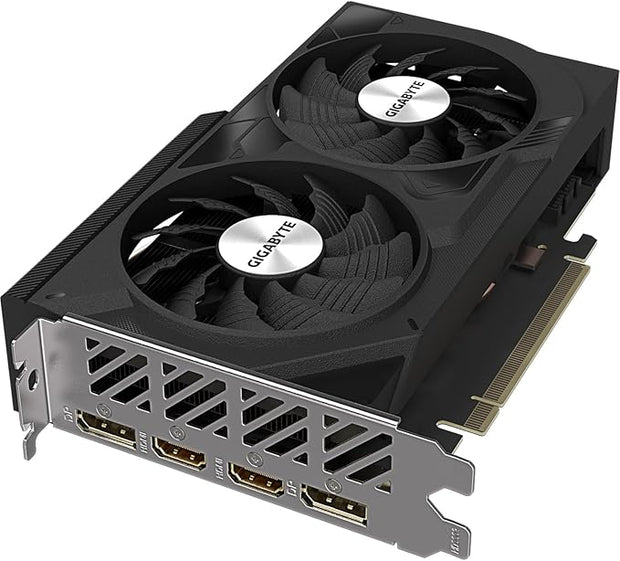 Gigabyte RTX 4060 WINDFORCE OC 8GB GDDR6 Graphics Card – DLSS 3, PCIe 4.0, 2x HDMI, 2x DP- GV-N4060WF2OC-8GD Gigabyte