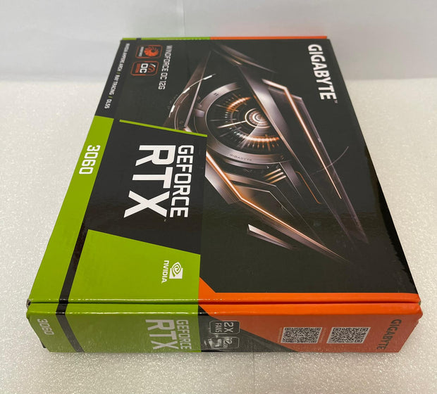 Gigabyte GeForce RTX 3060 WINDFORCE OC V2 – 12GB GDDR6, 192-bit, PCIe 4.0, 1792MHz, 2x DP 1.4, 2x HDMI 2.1, Ampere – GV-N3060WF2OC-12GD| A+ Grade – Excellent Condition, Tested & Verified, Comes with Original Box Gigabyte
