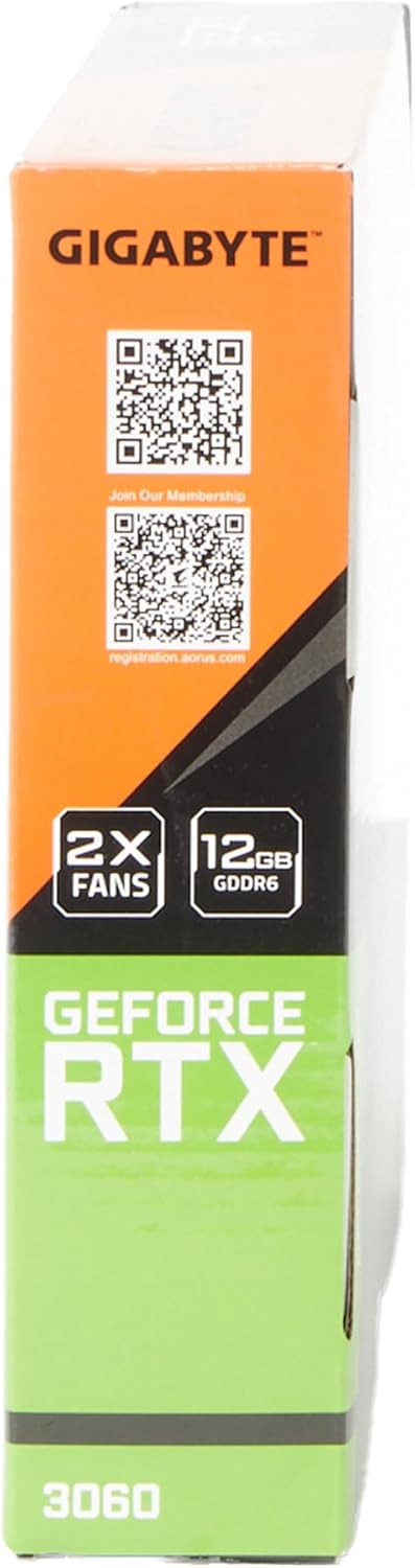 Gigabyte GeForce RTX 3060 WINDFORCE OC V2 – 12GB GDDR6, 192-bit, PCIe 4.0, 1792MHz, 2x DP 1.4, 2x HDMI 2.1, Ampere – GV-N3060WF2OC-12GD