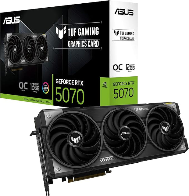 ASUS TUF Gaming GeForce RTX 5070 OC Edition 12GB GDDR7 Graphics Card- 90YV0LZ0-M0NA00 ASUS