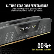 Corsair VENGEANCE DDR5 32GB (2x16GB) 6000MHz CL30 – AMD EXPO, Intel XMP 3.0 – Grey (CMK32GX5M2B6000Z30)