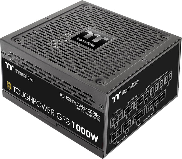 Thermaltake Toughpower GF3 1000W PSU, ATX 3.0, PCIe 5.0, 80+ Gold, 12VHPWR Connectors for RTX 40 Series - PS-TPD-1000FNFAGU-4