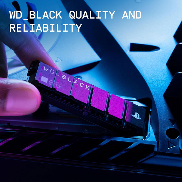 WD_BLACK SN850P 4TB PS5 SSD – Officially Licensed, Up to 7300MB/s, M.2 NVMe with Heatsink, Internal Gaming Drive- WDBBYV0040BNC-WRSN WD_BLACK