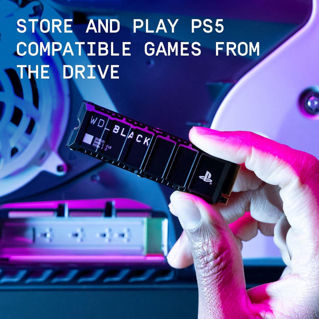 WD_BLACK SN850P 2TB PS5 SSD – Official PS5 NVMe, Up to 7300MB/s, M.2 with Heatsink, Internal Gaming Drive- WDBBYV0020BNC-WRSN WD_BLACK
