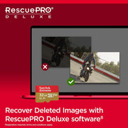 SanDisk Extreme 32GB microSDHC + SD Adapter – Up to 100MB/s, A1, U3, V30, Rescue Pro, Red/Gold- SDSQXAF-032G-GN6MA SanDisk