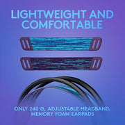 Logitech G335 Wired Gaming Headset, 3.5mm Jack, Memory Foam Earpads, Lightweight, for PC, PlayStation, Xbox, Nintendo Switch – Black- ‎981-000978