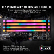 Corsair VENGEANCE RGB PRO DDR4 32GB (2x16GB) 3600MHz CL18 – AMD Ryzen, iCUE Compatible – Black (CMW32GX4M2Z3600C18)